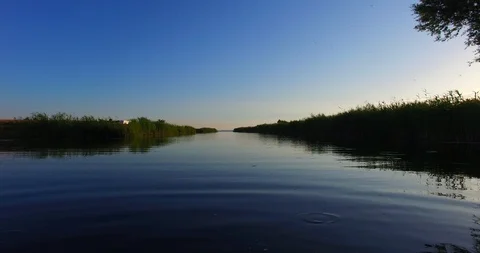 The quiet channel in the evening. 動画素材 91693908