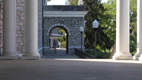 Quiet College Campus Stock Footage 236811967