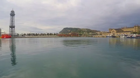 Quiet Harbor Scenery Stock Footage 79492068