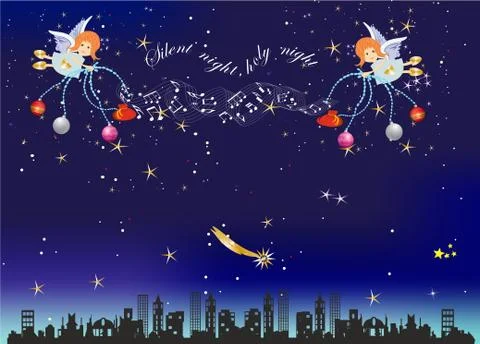 Quiet night Stock Illustration