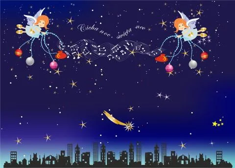 Quiet night Stock Illustration