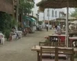 Quiet outdoor restaurant SD Footage