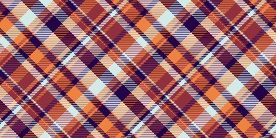 Quiet pattern vector texture, curved tartan textile seamless. Customized ch.. Illustrazione stock