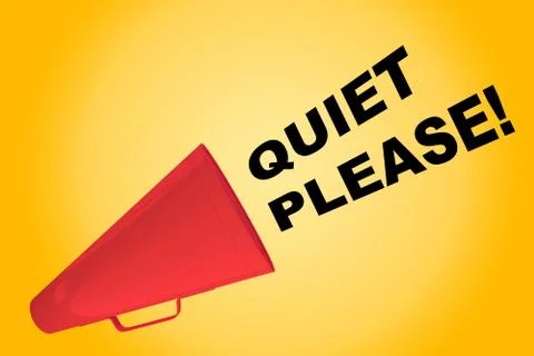 Quiet Please! concept Иллюстрация