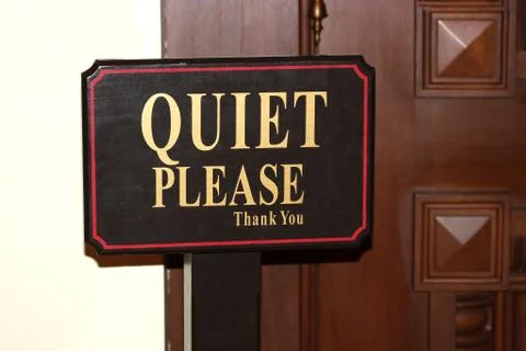 Quiet Please Stock Photos