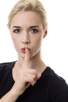 Quiet please Stock Photos