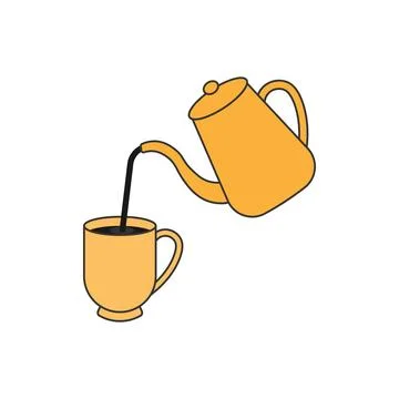 Quiet pour Stock Illustration