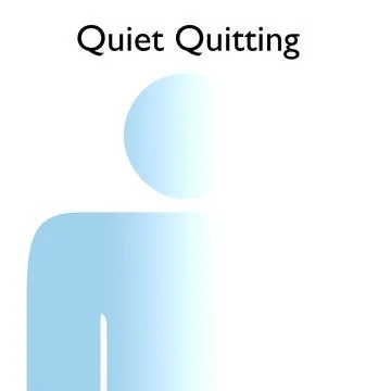 Quiet Quitting concept Stock Illustration