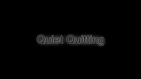 Quiet Quitting, Written in Neon with Flicker Effect. Stock Footage 244865845