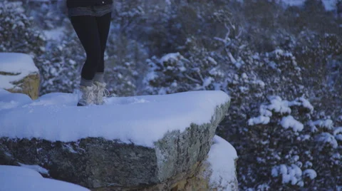 Quiet reflection after a winter storm Stock Footage 68453789