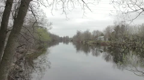 Quiet river Stock Footage 22020765