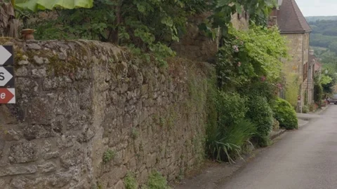 The quiet roads of Domme Stock Footage 293201850