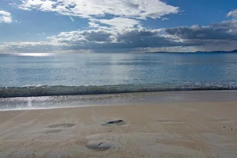 Quiet sandy beach Stock-Fotos