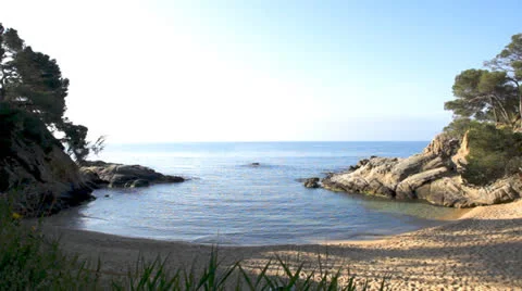 Quiet sea lagoon Stock Footage