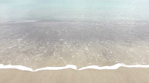 The quiet sea rolls on the coast Stock Footage 44253485