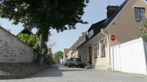 Quiet street Stock Footage 25254828