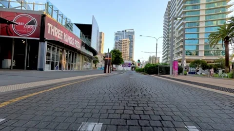 Quiet Streets of Gold Coast Stock Footage 326579092