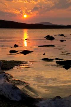 Quiet sunset Stock Photos