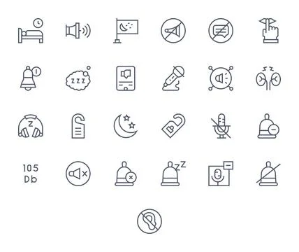 Quiet Ultimate Vector Package with 25 256x256 Regular Line Detail Enhanced .. Ilustración de archivo