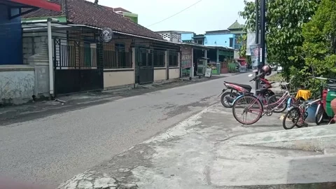 A Quiet Village Road Stock Footage 211845212