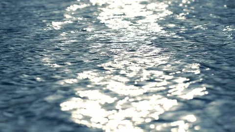 Quiet water waves Stock Footage 234246727