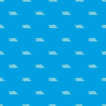 Quiet waves pattern seamless blue Stock Illustration