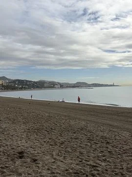 Quiet Winter Beach Stock Photos