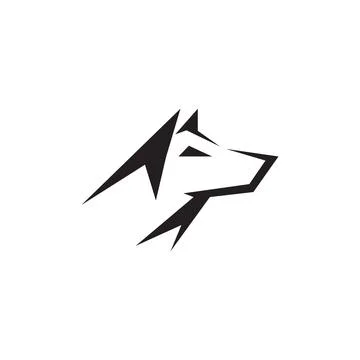 Quiet wolf head. Vector illustration. Stock Illustration