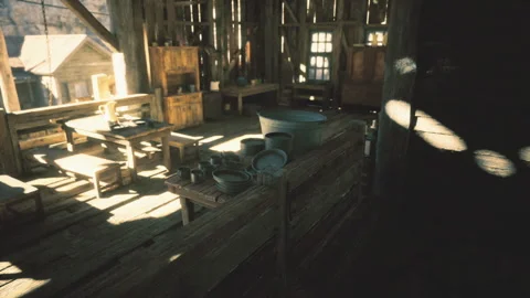 Quiet workshop scenes. Calm recollections of antique craft space Stock Footage 335595042