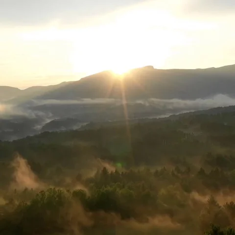Quietly Goes The Sun Stock Footage 114127970