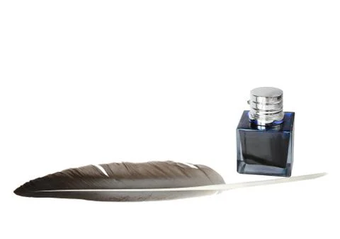 Quill and the inkwell Stock Photos