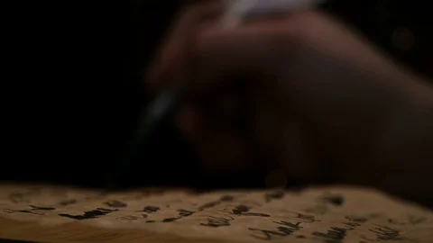 Quill and parchment Stock Footage 101112660