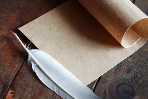 Quill and scroll Stock-Fotos