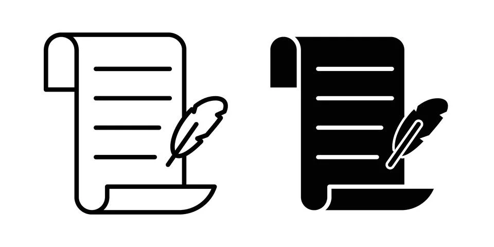 Quill icon concept. best for web design Illustration