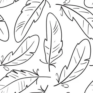 Quill pattern Stock Illustration