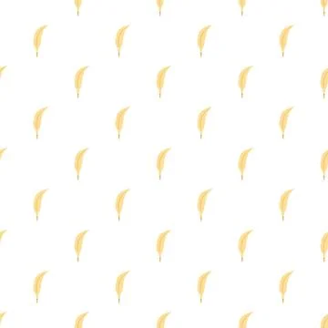 Quill pen seamless pattern for writing and education Stock Illustration