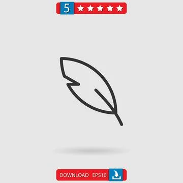 Quill vector icon Stock Illustration