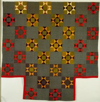 Quilt for Four Poster Bed, 'Variable Star' Fotos de archivo