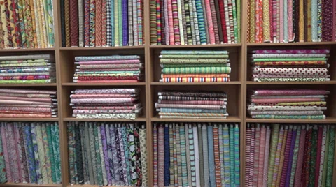 Quilt materials Stock Footage 36739823