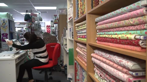 Quilt shop Stock Footage 36739719