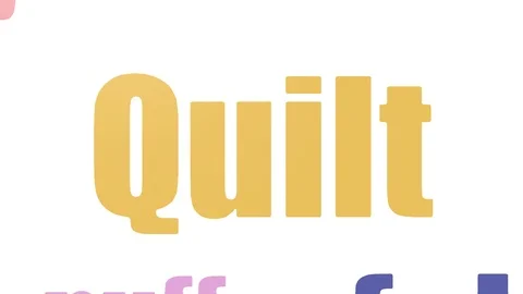 Quilt Word Cloud Animated On White Background Video stock 103096073
