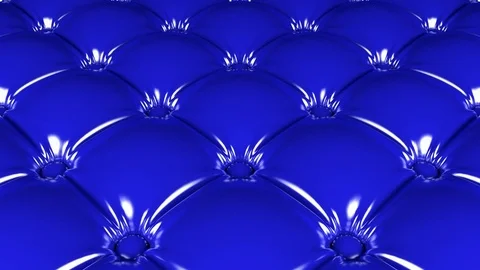 Quilted blue latex pattern 3D animation Stockbeeldmateriaal 70738631