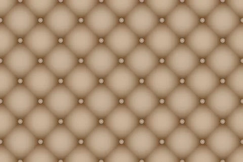 Quilted buttoned leather pattern vector. Upholstery or walls. Stock Illustration