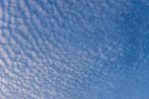 Quilted clouds in the sky Stock Photos