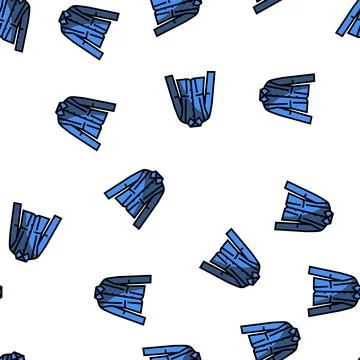Quilted jacket outerwear female vector seamless pattern Stock Illustration