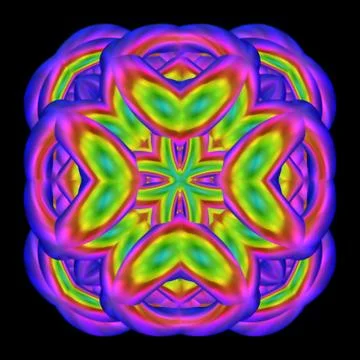 Quilted mandala Stock Illustration