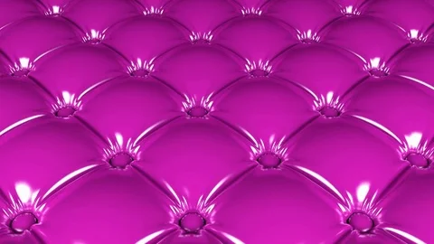 Quilted pink latex pattern looping 3D animation Video stock 70738642