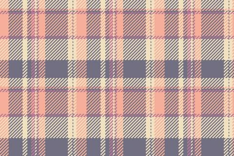 Quilted texture plaid seamless, softness fabric vector tartan. Blanket text.. Stock Illustration