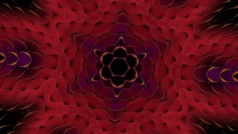 The quilted velvet surface changes color in the shape of a star. Looping Video Stock Footage 154006245