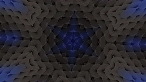 The quilted velvet surface changes color in the shape of a star. Looping Video Stock Footage 154006608